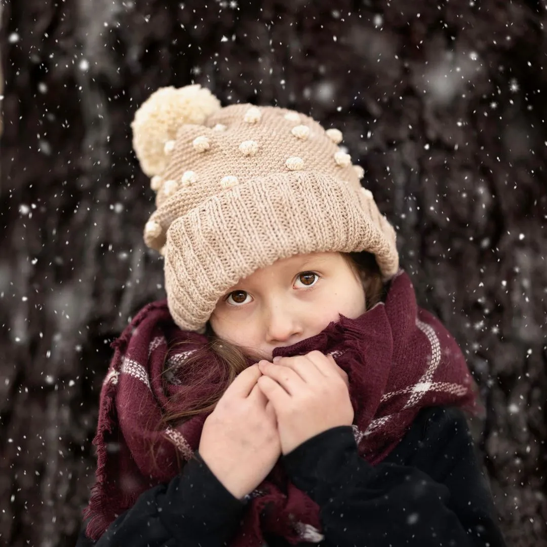 Popcorn Knit Hat