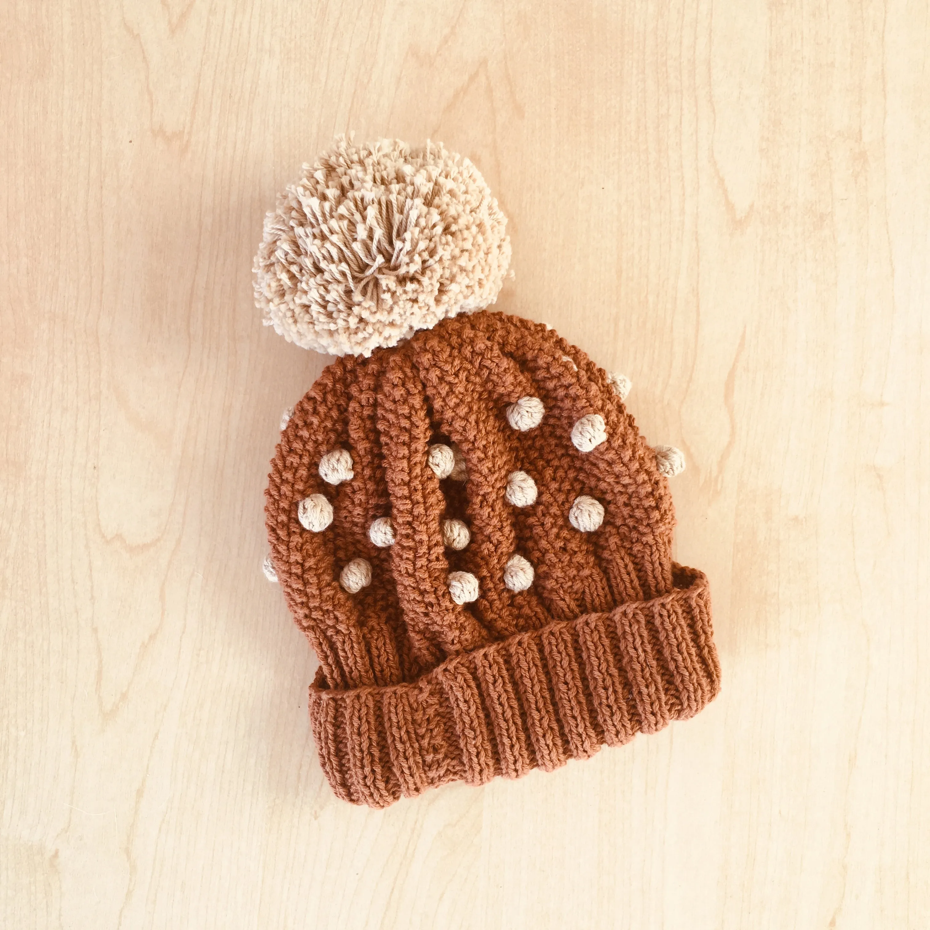Popcorn Knit Hat